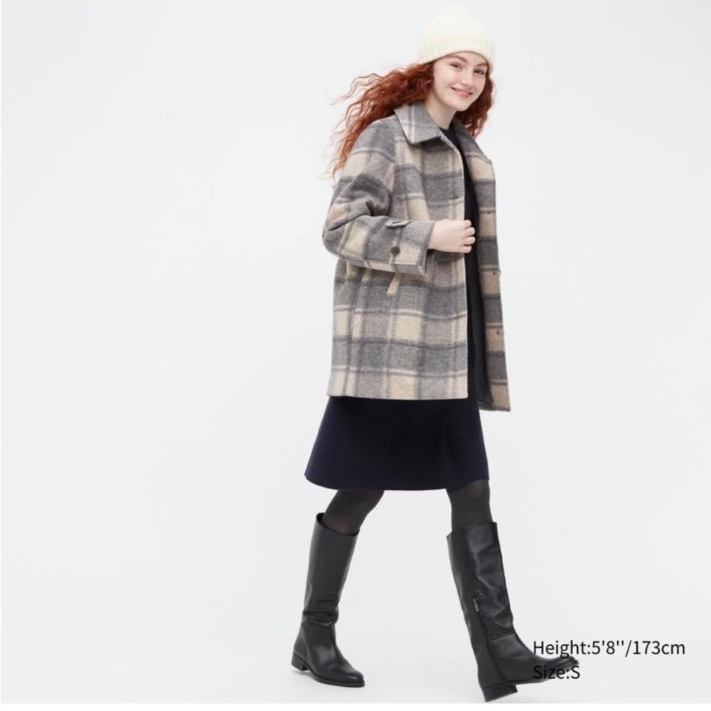 New UNIQLO Brushed Short Coat